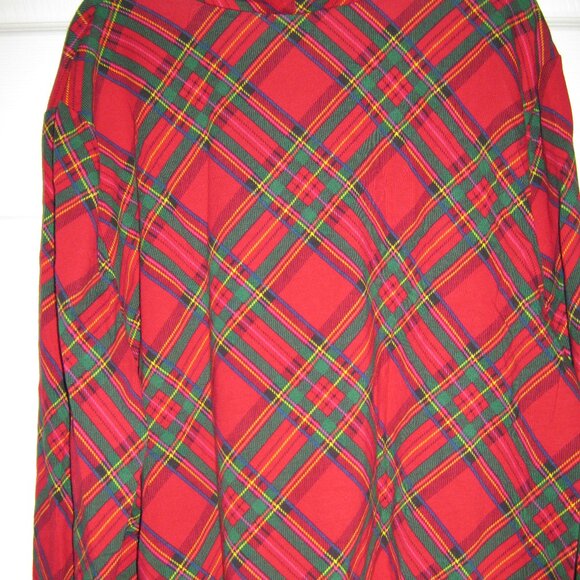 New Never Worn. Talbots Red Tartan Plaid Turtleneck XL. - Picture 3 of 3